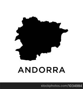 Andorra map icon design trendy