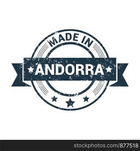 Andorra stamp design vector
