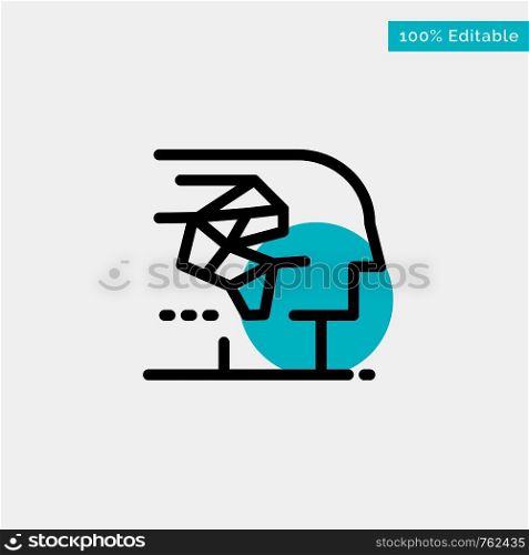 Android, Artificial, Brain, Human, Interface turquoise highlight circle point Vector icon