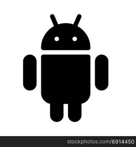 android, icon on isolated background