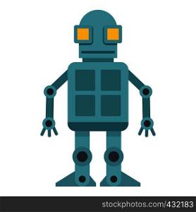 Android robot icon flat isolated on white background vector illustration. Android robot icon isolated