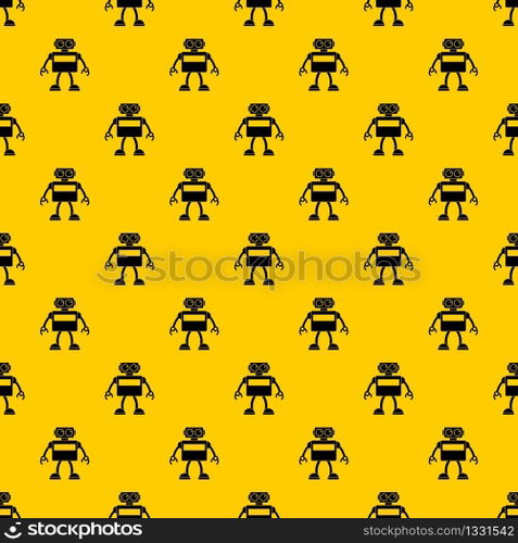 Android robot pattern seamless vector repeat geometric yellow for any design. Android robot pattern vector