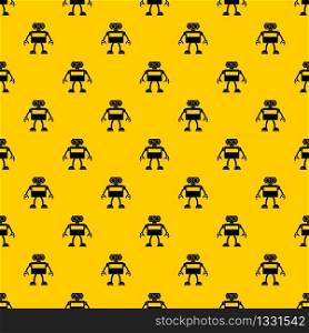 Android robot pattern seamless vector repeat geometric yellow for any design. Android robot pattern vector