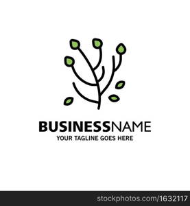Anemone, Anemone Flower, Flower, Spring Flower Business Logo Template. Flat Color