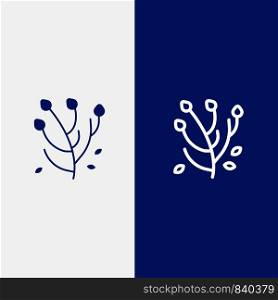 Anemone, Anemone Flower, Flower, Spring Flower Line and Glyph Solid icon Blue banner Line and Glyph Solid icon Blue banner