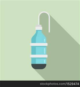 Anesthesia bottle icon. Flat illustration of anesthesia bottle vector icon for web design. Anesthesia bottle icon, flat style
