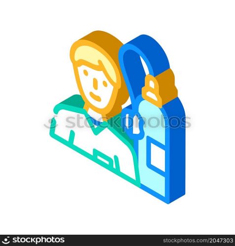 anesthetist doctor isometric icon vector. anesthetist doctor sign. isolated symbol illustration. anesthetist doctor isometric icon vector illustration