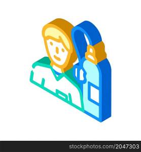 anesthetist doctor isometric icon vector. anesthetist doctor sign. isolated symbol illustration. anesthetist doctor isometric icon vector illustration