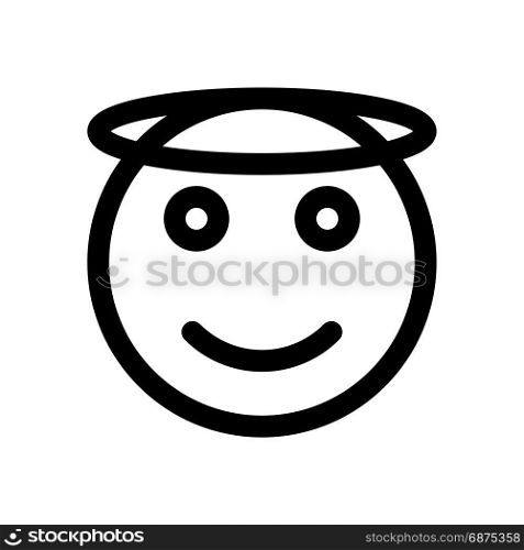 angel emoji, icon on isolated background