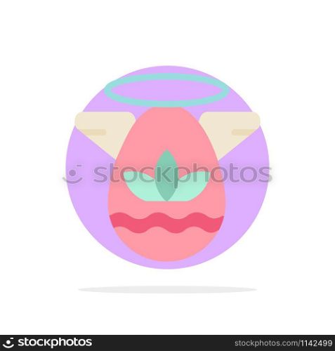 Angle, Celebration, Easter, Protractor Abstract Circle Background Flat color Icon