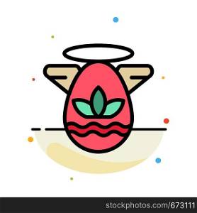 Angle, Celebration, Easter, Protractor Abstract Flat Color Icon Template