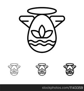 Angle, Celebration, Easter, Protractor Bold and thin black line icon set