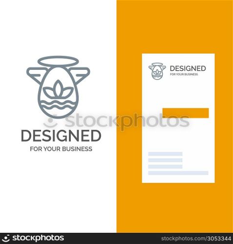 Angle, Celebration, Easter, Protractor Grey Logo Design and Business Card Template