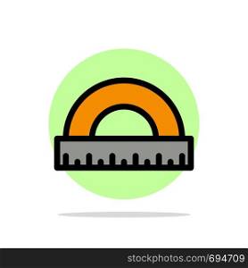 Angle, Construction, Measure, Ruler, Scale Abstract Circle Background Flat color Icon