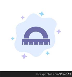 Angle, Construction, Measure, Ruler, Scale Blue Icon on Abstract Cloud Background