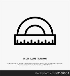 Angle, Construction, Measure, Ruler, Scale Line Icon Vector