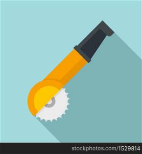 Angle grinder icon. Flat illustration of angle grinder vector icon for web design. Angle grinder icon, flat style