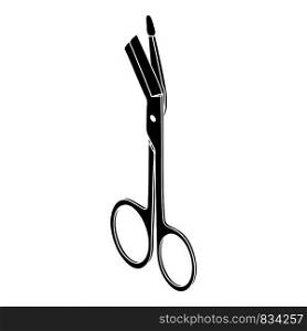 Angle scissors icon. Simple illustration of angle scissors vector icon for web design isolated on white background. Angle scissors icon, simple style
