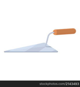 Angle trowel icon cartoon vector. Wall cement. Work mason. Angle trowel icon cartoon vector. Wall cement