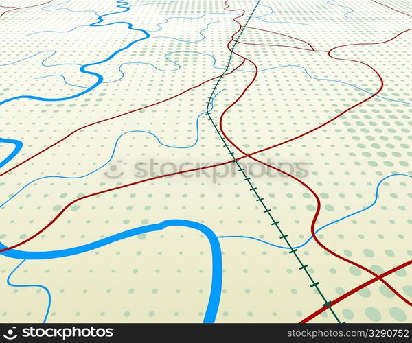 Angled map