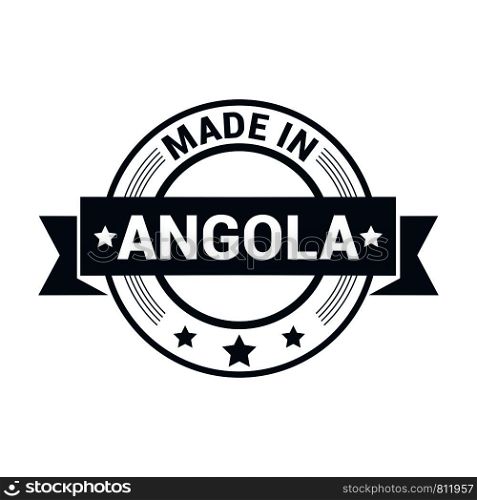 Angola stamp design vector