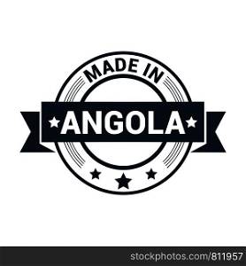 Angola stamp design vector