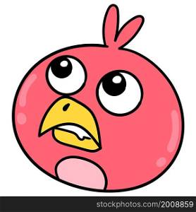 angry bird red face expression