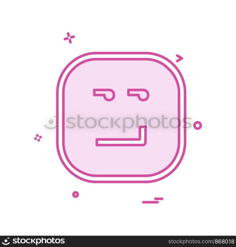 Angry emoji icon design vector