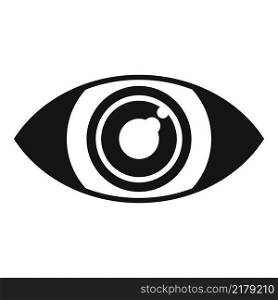 Angry eye icon simple vector. Optical lens. Look vision. Angry eye icon simple vector. Optical lens