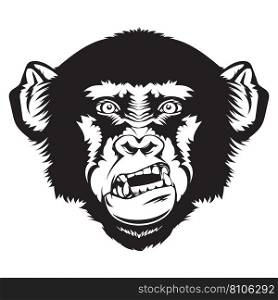 Angry gorilla Royalty Free Vector Image