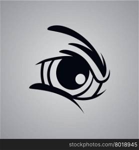 angry monster eye. angry monster eye theme vector art illustration