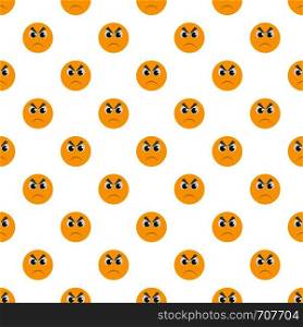Angry smile pattern seamless in flat style for any design. Angry smile pattern seamless
