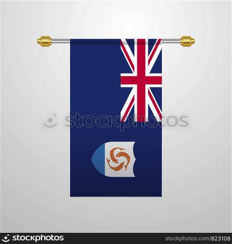 Anguilla hanging Flag
