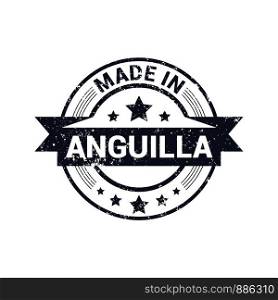 Anguilla stamp design vector