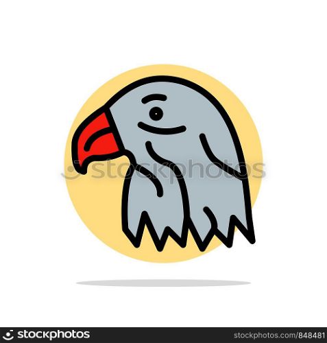 Animal, Bird, Eagle, Usa Abstract Circle Background Flat color Icon