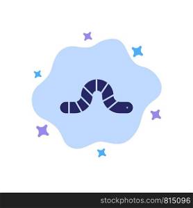 Animal, Bug, Insect, Snake Blue Icon on Abstract Cloud Background