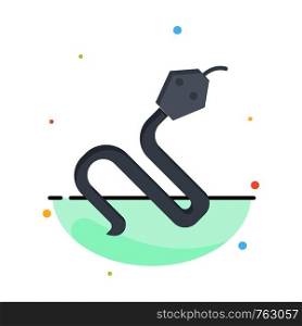 Animal, Cobra, India, King Abstract Flat Color Icon Template