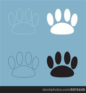 Animal footprint icon .. Animal footprint icon .