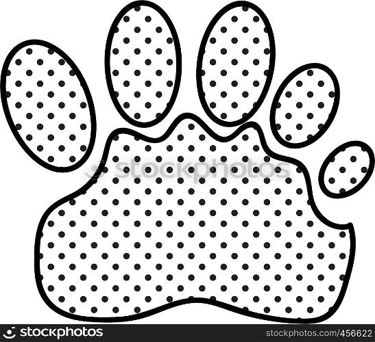Animal footprint icon sign design