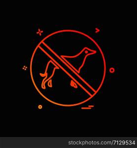 Animal killing icon design vector
