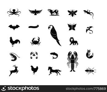 animal set element illustration vector design template