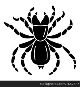 Animal spider icon. Simple illustration of animal spider vector icon for web design isolated on white background. Animal spider icon, simple style