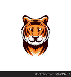 Animal tiger head creative logo design Royalty Free Vector