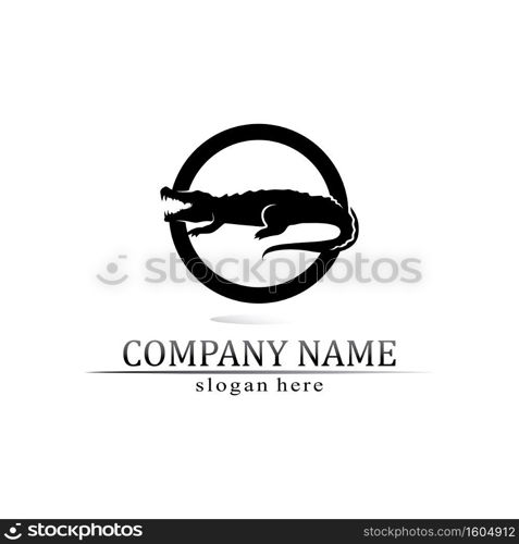 animal vector lizard salamander gecko crocodile and reptiles design logo