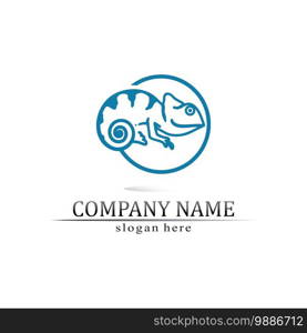 animal vector lizard salamander gecko crocodile and reptiles design logo