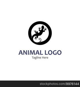 animal vector lizard salamander gecko crocodile and reptiles design logo