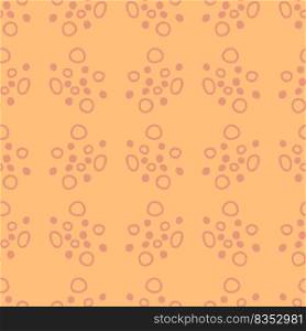 Animalistic seamless pattern with spots and rings. Perfect for T-shirt, textile and print. Hand drawn vector illustration for decor and design.