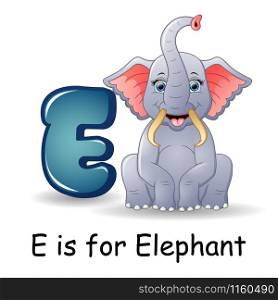 Animals alphabet: E is for Elephants