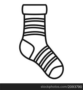 Ankle sock icon outline vector. Sport ankle sock.. Ankle sock icon outline vector. Sport ankle sock