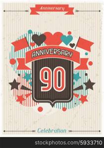 Anniversary abstract background with ribbon and decorative elements. Anniversary abstract background with ribbon and decorative elements.
